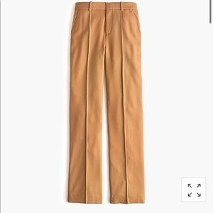 J Crew wool flannel trouser in caramel - NWT